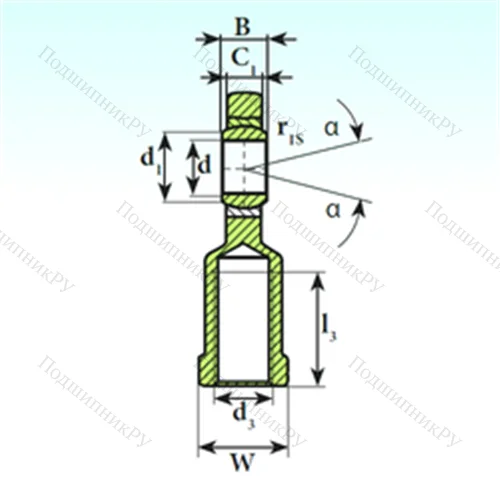 Подшипник скольжения сферический SI 50 C 2RS