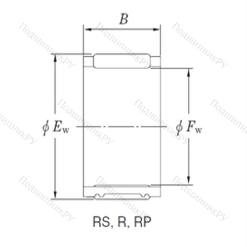 Подшипник игольчатый радиальный RS 16/24