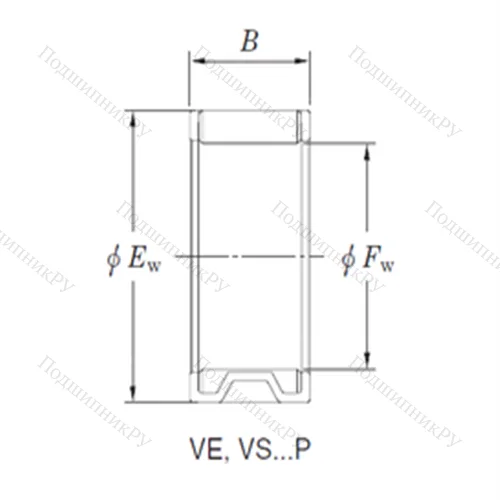 Подшипник игольчатый радиальный VE 283614AB 1