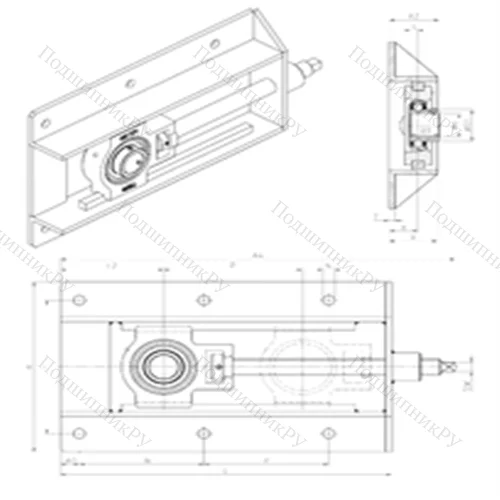 Подшипниковый узел шариковый радиальный UST 202+WB