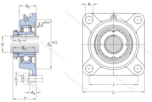 Подшипниковый узел FYJ 60 TF в Москве