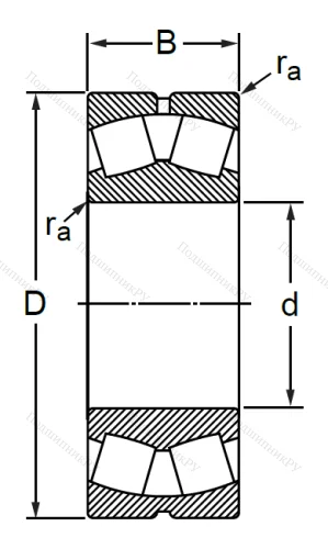 Сферический роликовый подшипник 53511 АН (22211 CW 33) в Москве