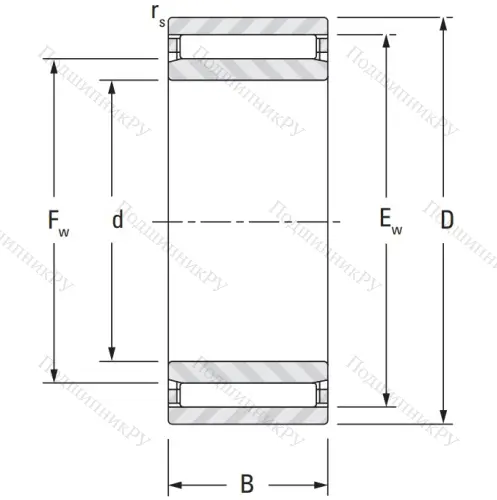 Игольчатый подшипник NAO 35x55x20 от производителя  KOYO