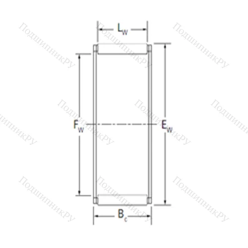 Подшипник игольчатый радиальный K 24X 30X 15BE