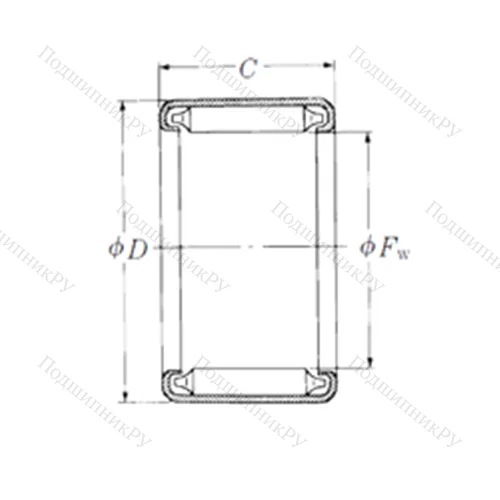 Подшипник игольчатый радиальный B-36