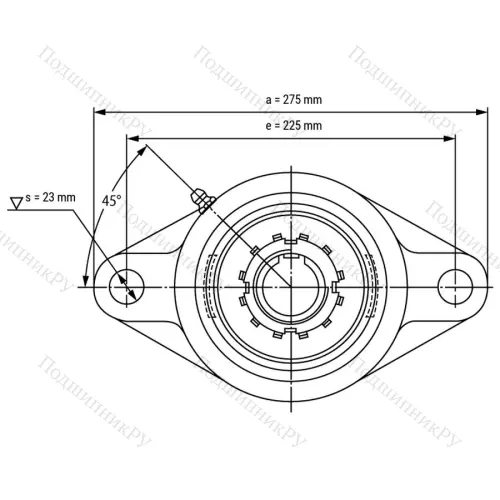 Подшипниковый узел UKFL 215+H 2315 - Вал: 65 мм от производителя  LPZ