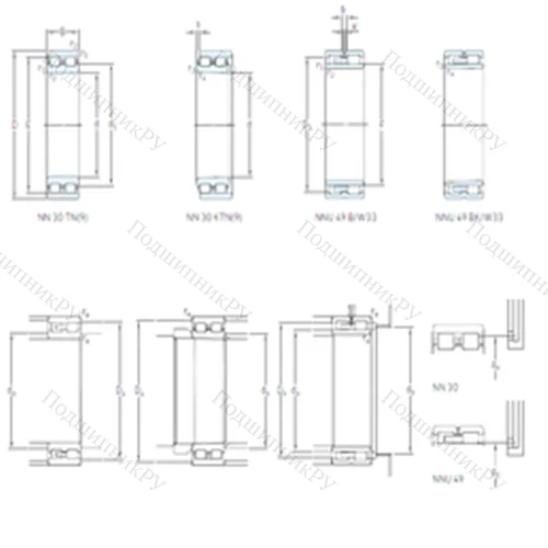 Подшипник роликовый радиальный NNU 4926 B/SPW 33