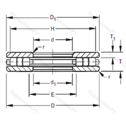 Подшипник роликовый упорный 70TP 130
