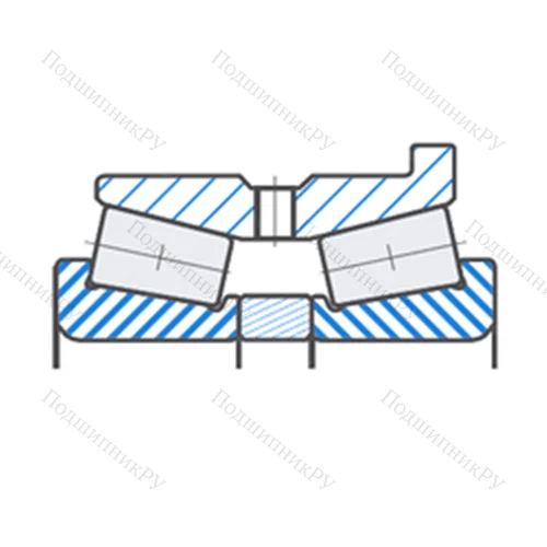 Подшипник роликовый радиально-упорный 201037