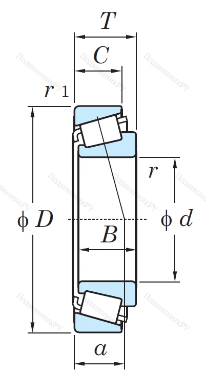 Конический роликовый подшипник 32320 JR
