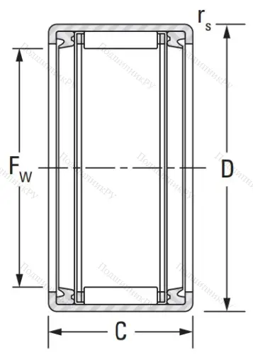 Игольчатый подшипник HK 2020 2RS от производителя  KOYO