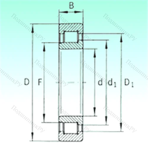 Подшипник роликовый радиальный SL 192310 от производителя  NBS