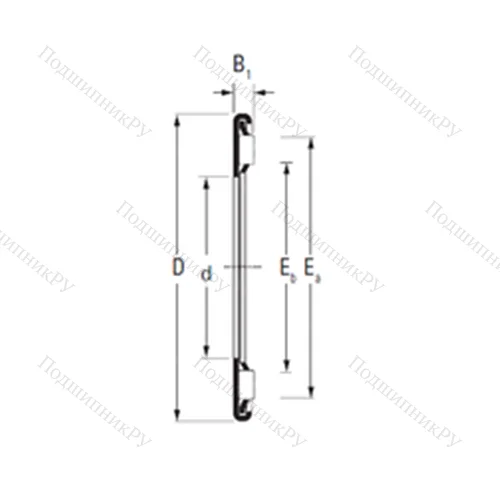 Подшипник игольчатый упорный AX 35 52