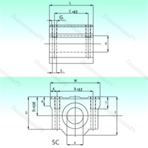 Подшипник шариковый линейный SC 10