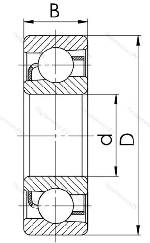 Радиально-упорный шариковый подшипник 46314 в Москве