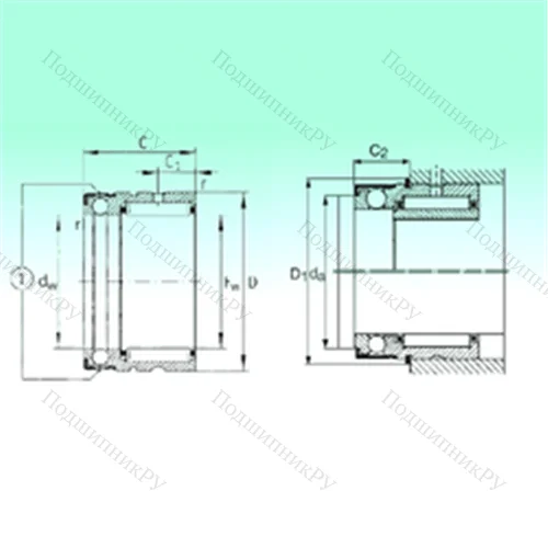 Подшипник комбинированный NX 15 от производителя  NBS