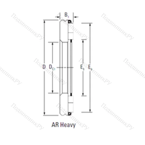 Подшипник игольчатый упорный AR 28 140 240
