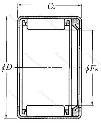 Игольчатый подшипник HK 2518 L от производителя  NTN