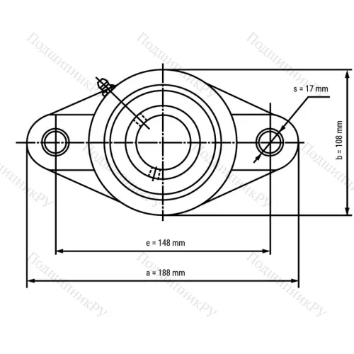 Подшипниковый узел SSUCFLPL 209-W - Вал: 45 мм от производителя  LPZ