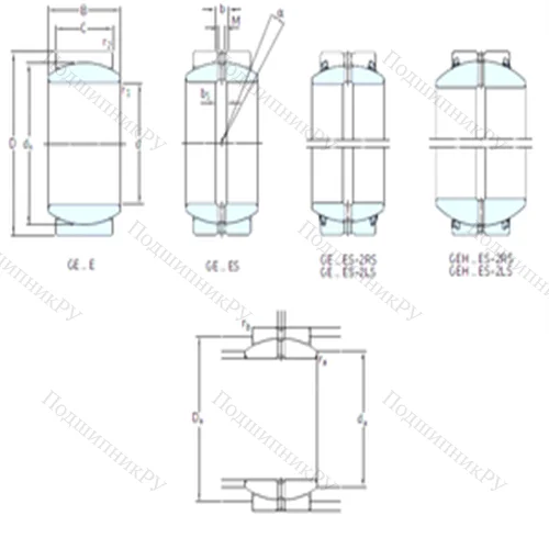 Подшипник скольжения сферический GE 200ES-2RS