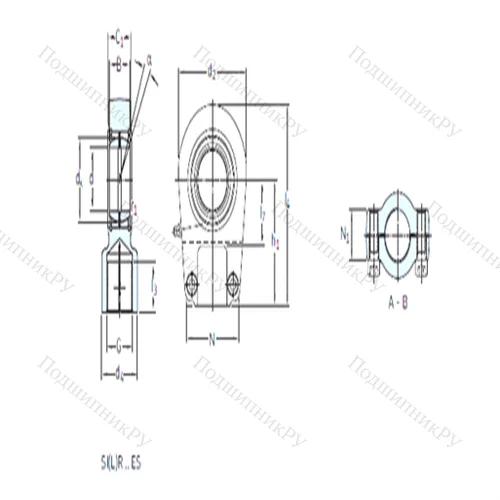 Подшипник скольжения сферический SILR 100 ES