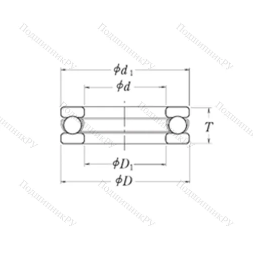 Подшипник шариковый упорный MT 7/8
