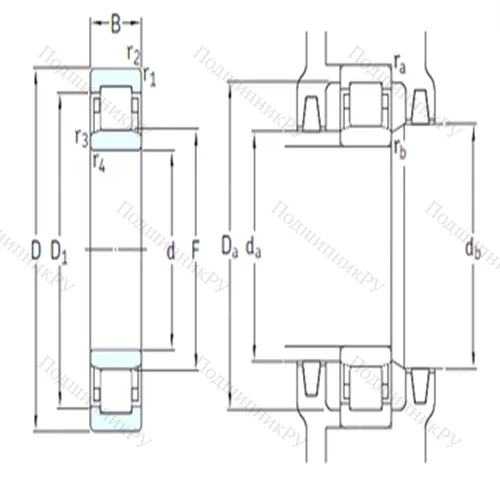 Подшипник роликовый радиальный NU 313ECM/HC 5C 3 от производителя  SKF