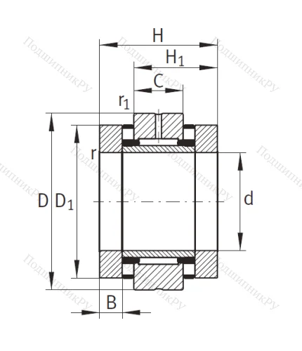 Комбинированный подшипник ZARN 4580 TV A