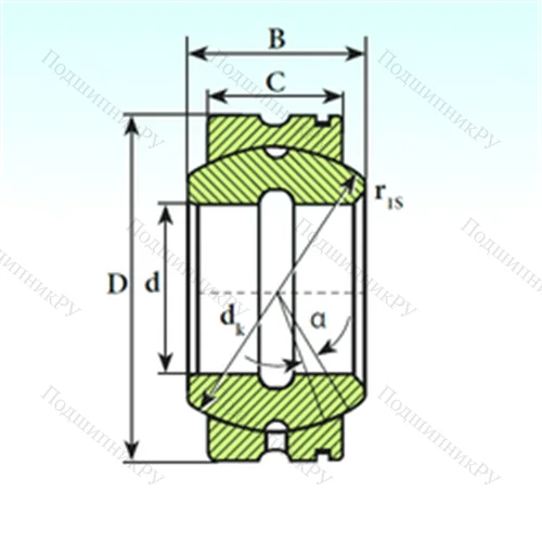 Подшипник скольжения сферический GE 30 XS K