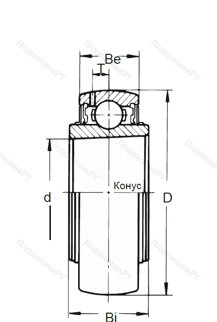 Корпусный подшипник UK 313
