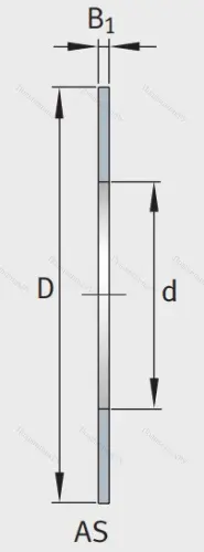 Игольчатый подшипник упорное кольцо AS 1730 от производителя  INA