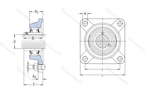 Подшипниковый узел FY 40 TF в Москве