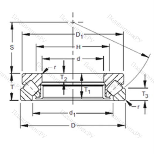Подшипник роликовый упорно-радиальный 29380