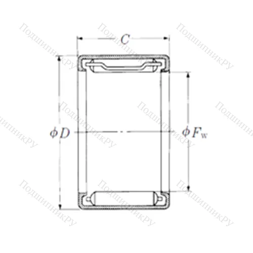 Подшипник игольчатый радиальный FJL-3220