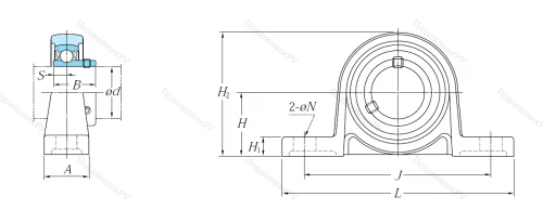 Подшипниковый узел UP 004 JE 1 в Москве