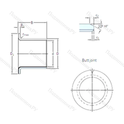 Подшипник скольжения PCMF 252821.5 E