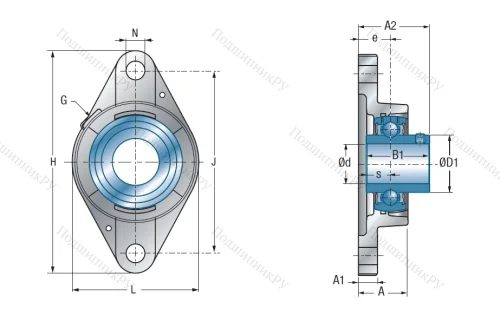 Подшипниковый узел UCFLE 212 в Москве