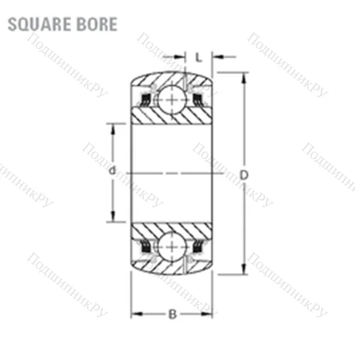 Подшипник шариковый радиальный GW 214PPB 4