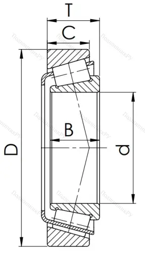Конический роликовый подшипник 7212 А в Москве