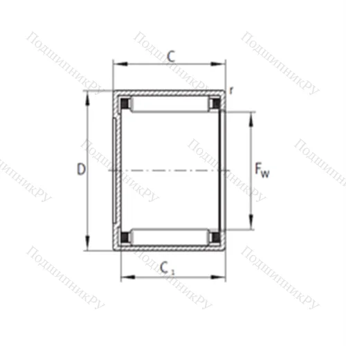 Подшипник игольчатый радиальный BCE 2410