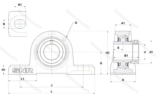 Подшипниковый узел EXP 211 в Москве