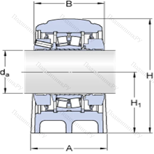 Стационарные роликоподшипниковые узлы (SKF ConCentra, для метрических валов) SYNT 90 FW