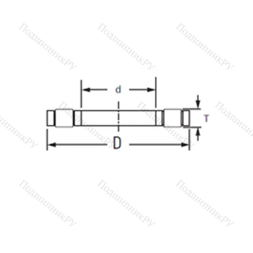 Подшипник роликовый упорный K,81106LPB