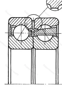 Модификация подшипника 3286308Л размер 40x90x36,5