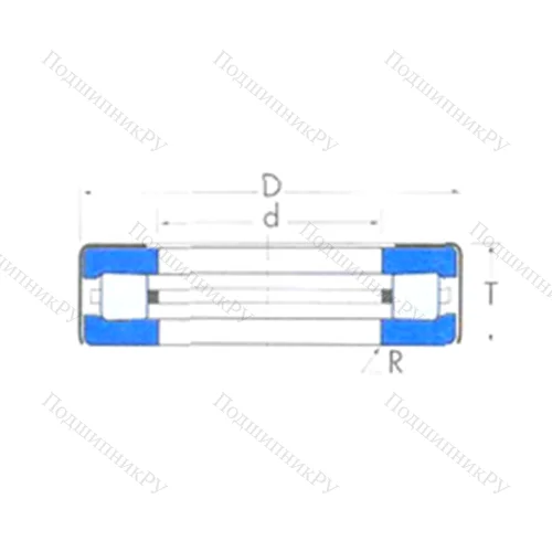 Подшипник роликовый упорный T 126W