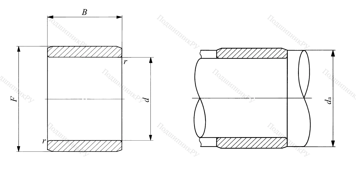 Игольчатый подшипник подшипник LRT 404540 IKO