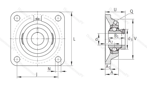 Подшипниковый узел  RCJ 65-214 в Москве