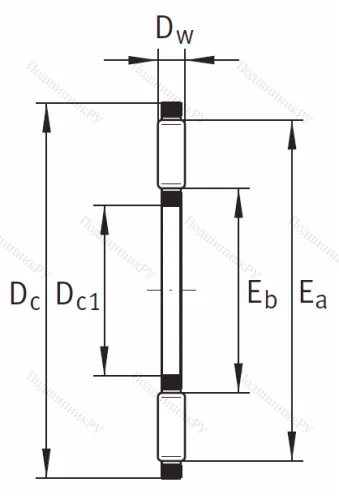 Игольчатый подшипник подшипник AXK 2035 A/0-10 от производителя  INA