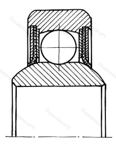 Подшипник  881700 размер 10x37x16