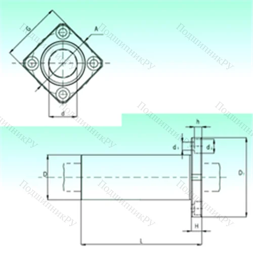 Подшипник шариковый линейный KBKL 50-PP